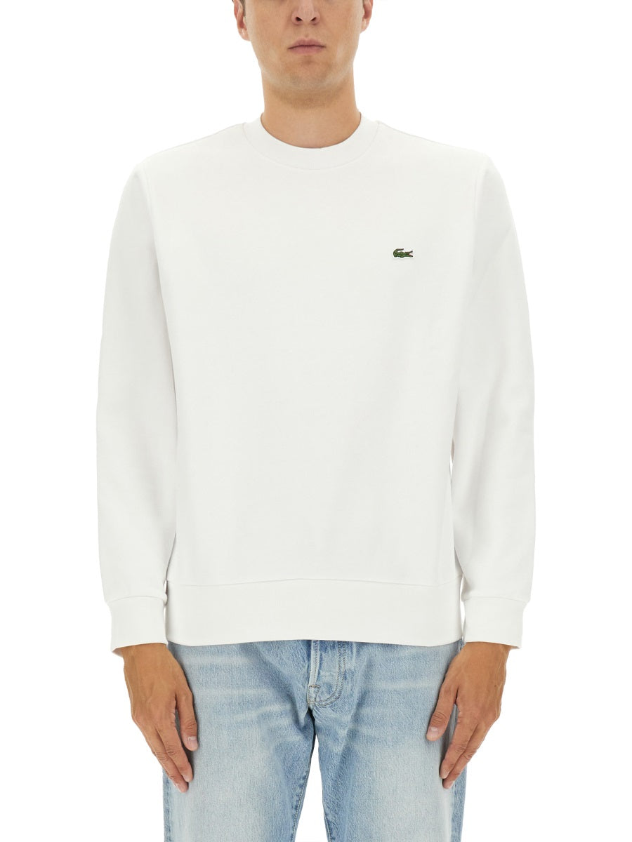 LACOSTE Fleece Sweatshirt with Logo - Size 5
