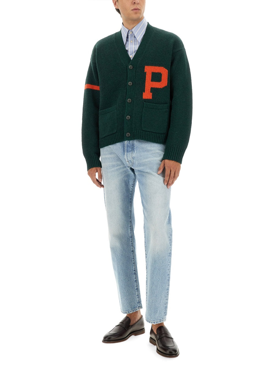 POLO RALPH LAUREN Men's Cardigan with Maxi Letter - Size M