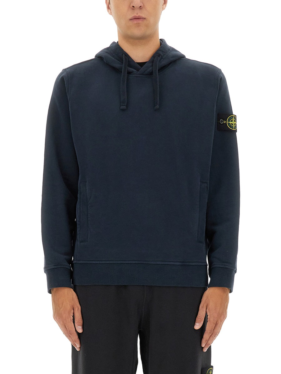 STONE ISLAND Cotton Hoodie - Size L
