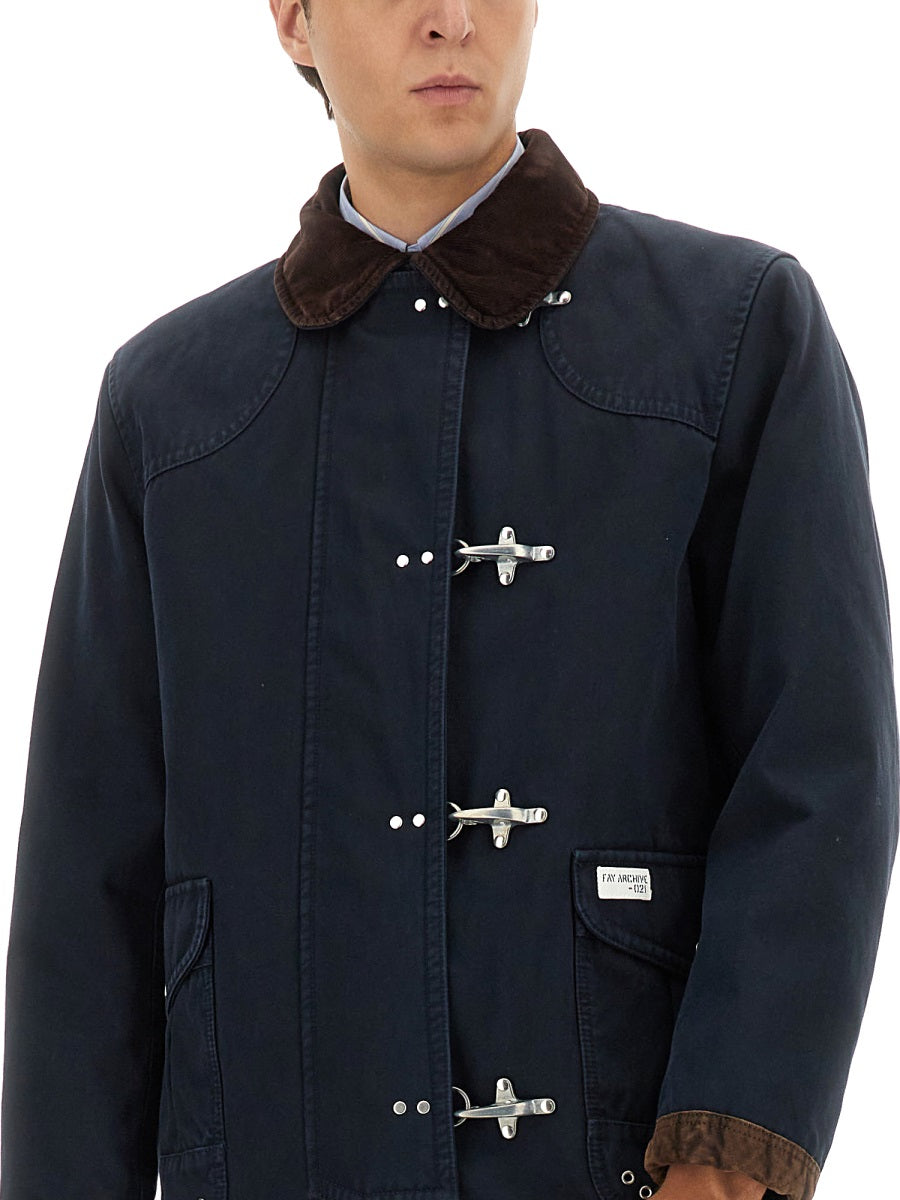 FAY Men's 4 Hooks Jacket - Size L