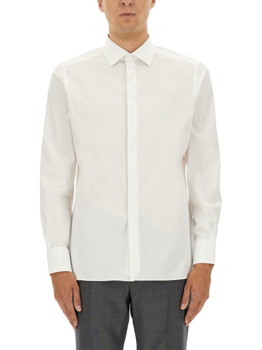 ZEGNA Men's Cotton Shirt - Size 41