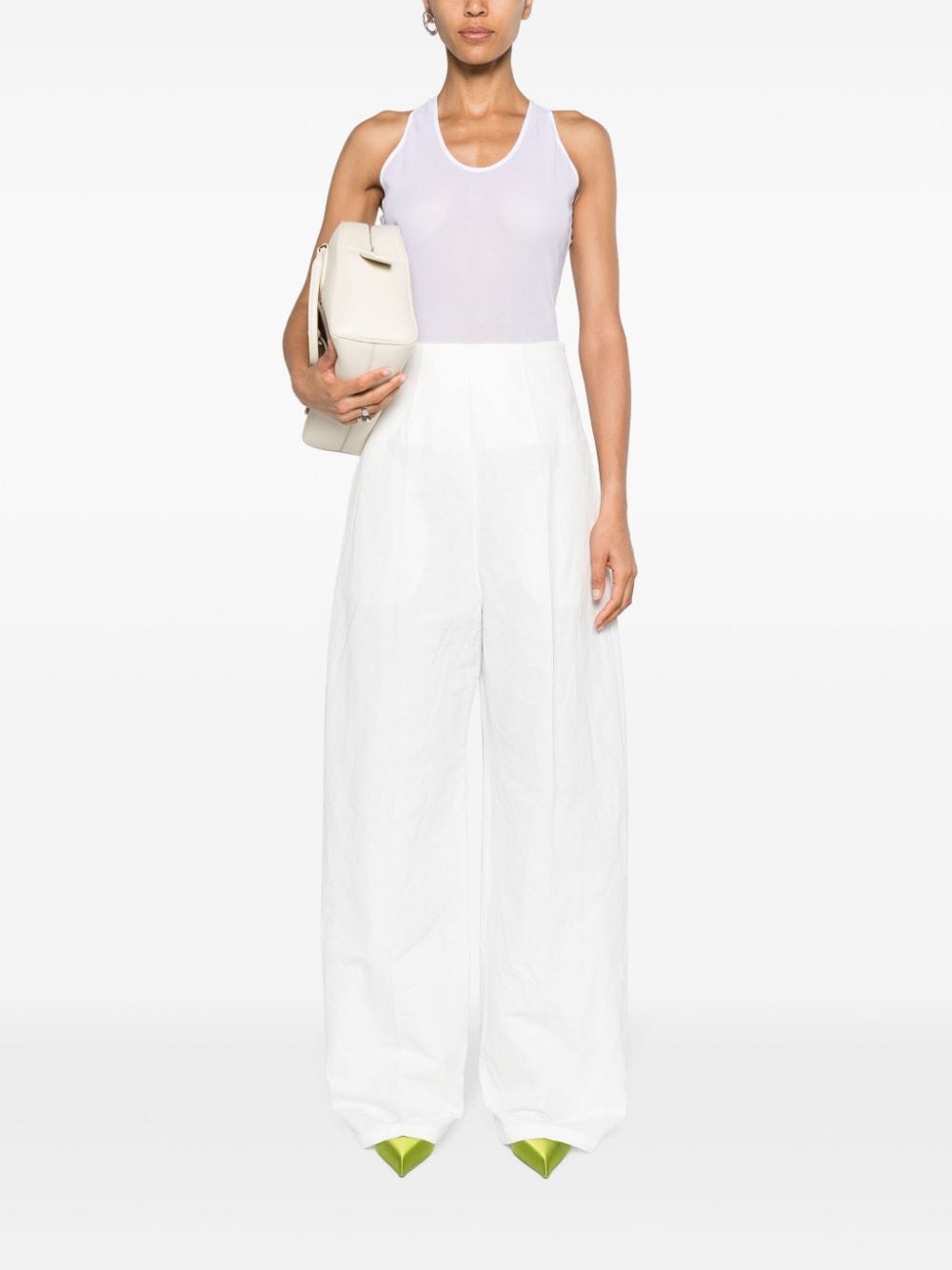 MAX MARA SPORTMAX Linen and Cotton Blend Trousers