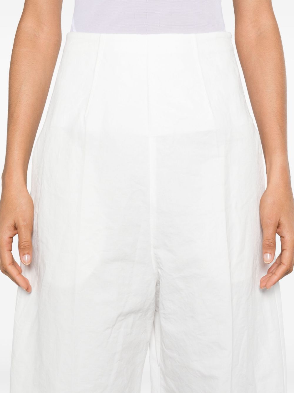 MAX MARA SPORTMAX Linen and Cotton Blend Trousers