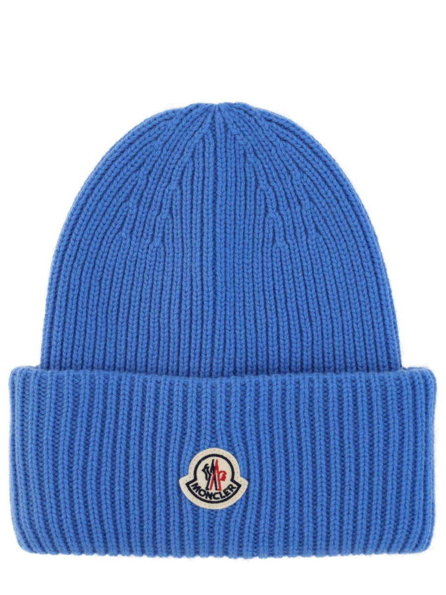 MONCLER Wool Logo Cap for Men