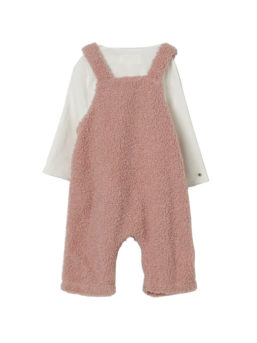 TEDDY & MINOU Mini Girls' T-Shirt and Dungarees Set