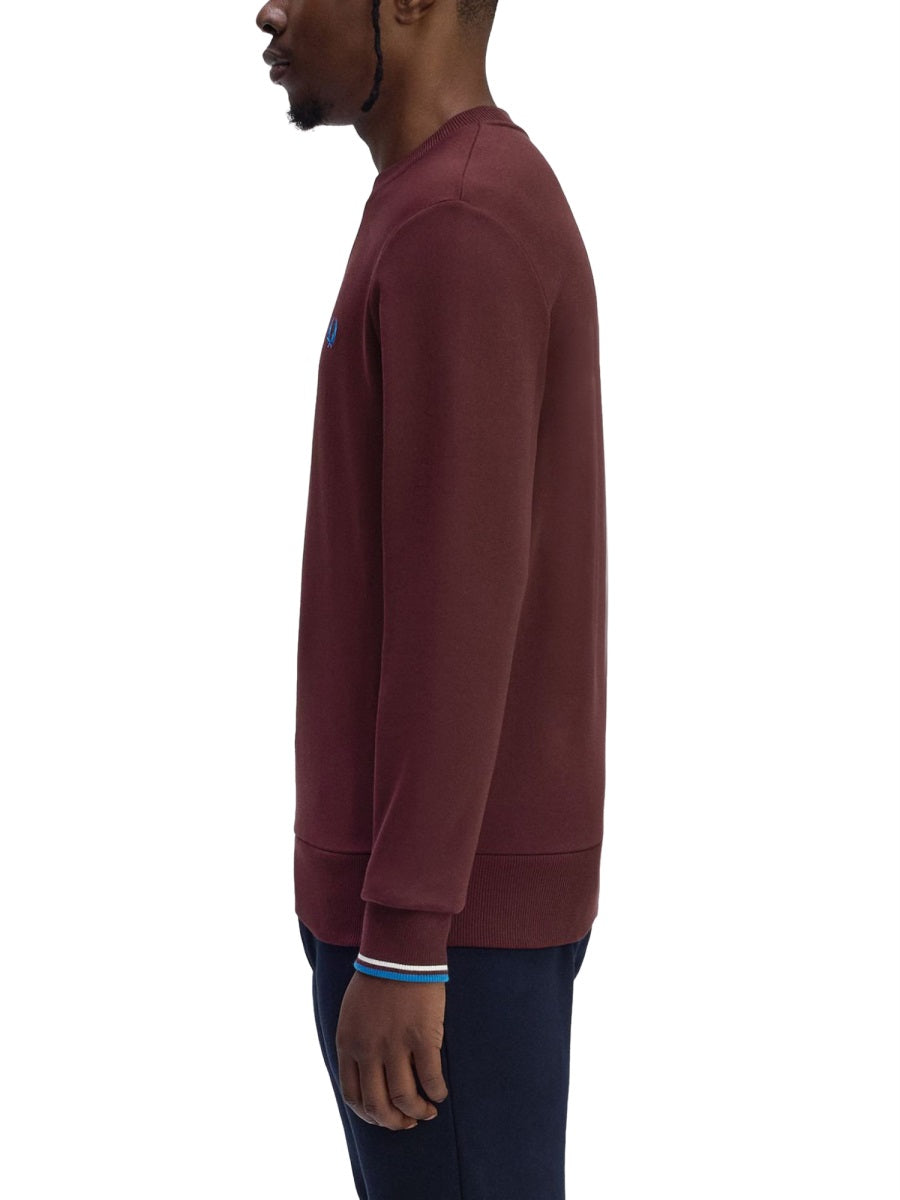 FRED PERRY Classic Cotton Sweatshirt for Men - FW25