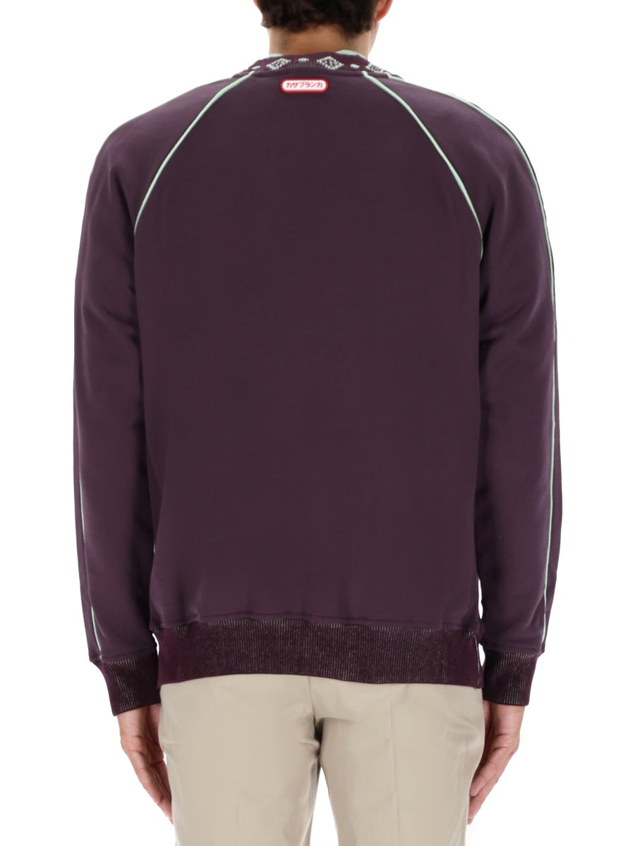 CASABLANCA Organic Cotton Contrast Sweatshirt