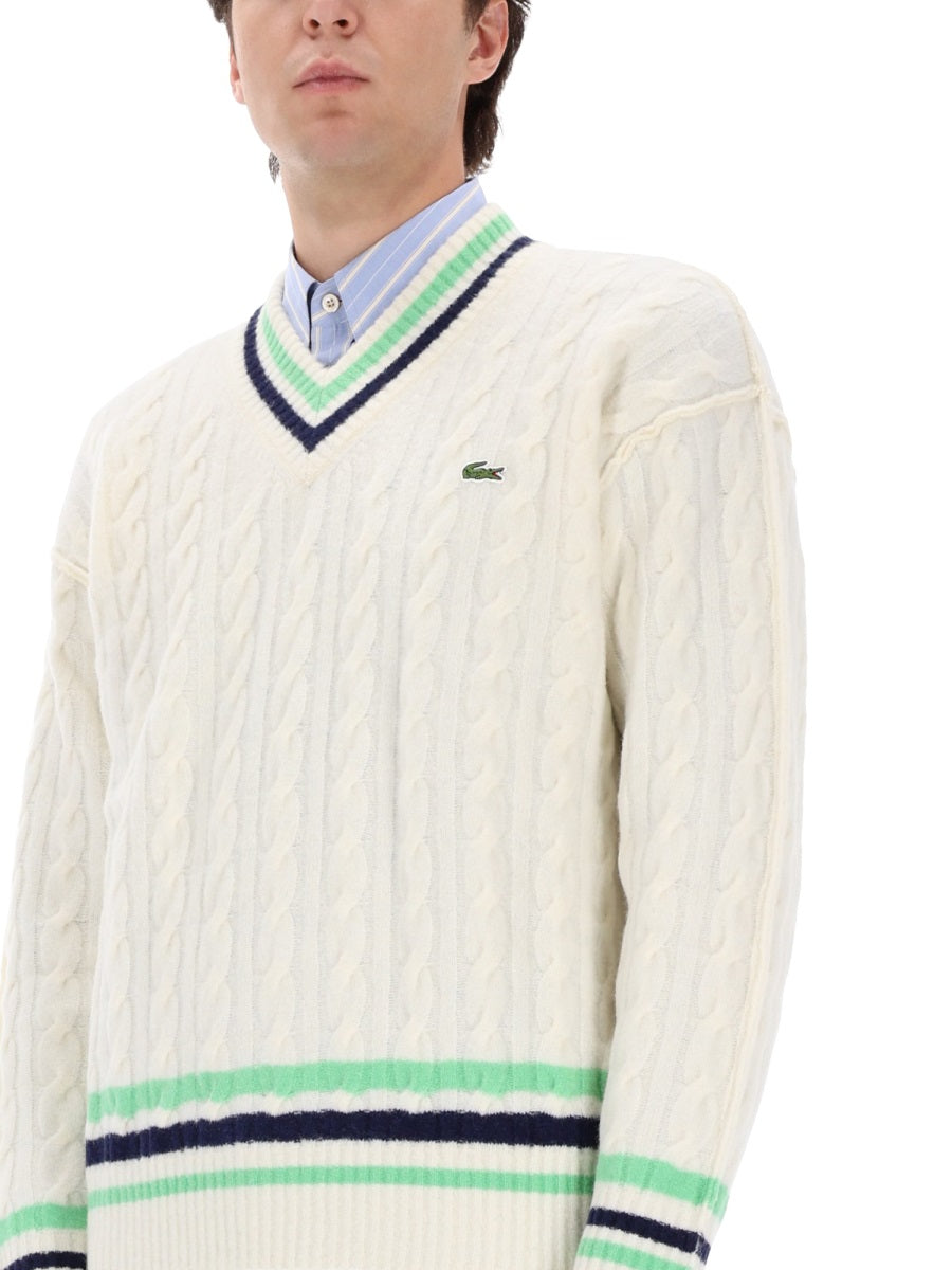 LACOSTE Classic Wool Blend Sweater for Men