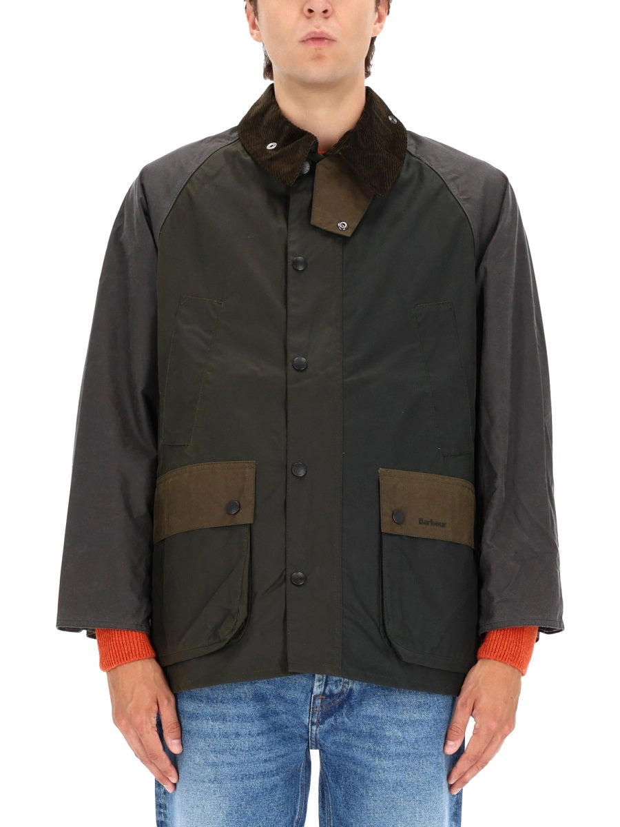 BARBOUR Patchwork Oversized Wax Jacket for Men