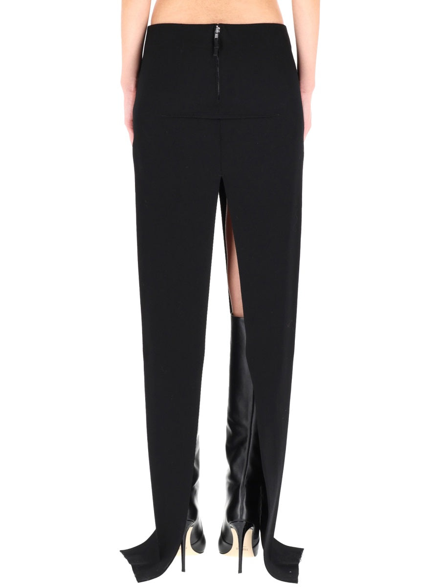 RICK OWENS Elegant Wool Mini Skirt