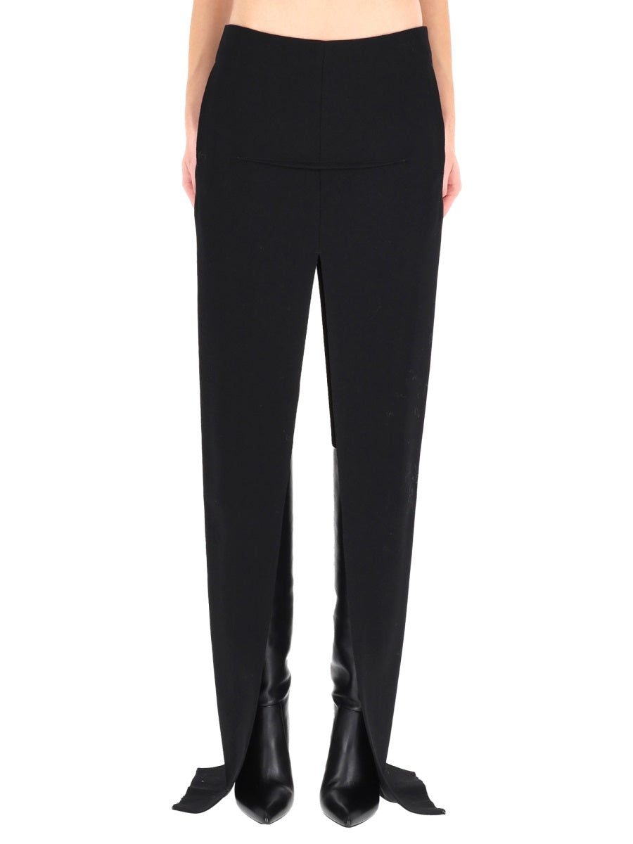 RICK OWENS Elegant Wool Mini Skirt