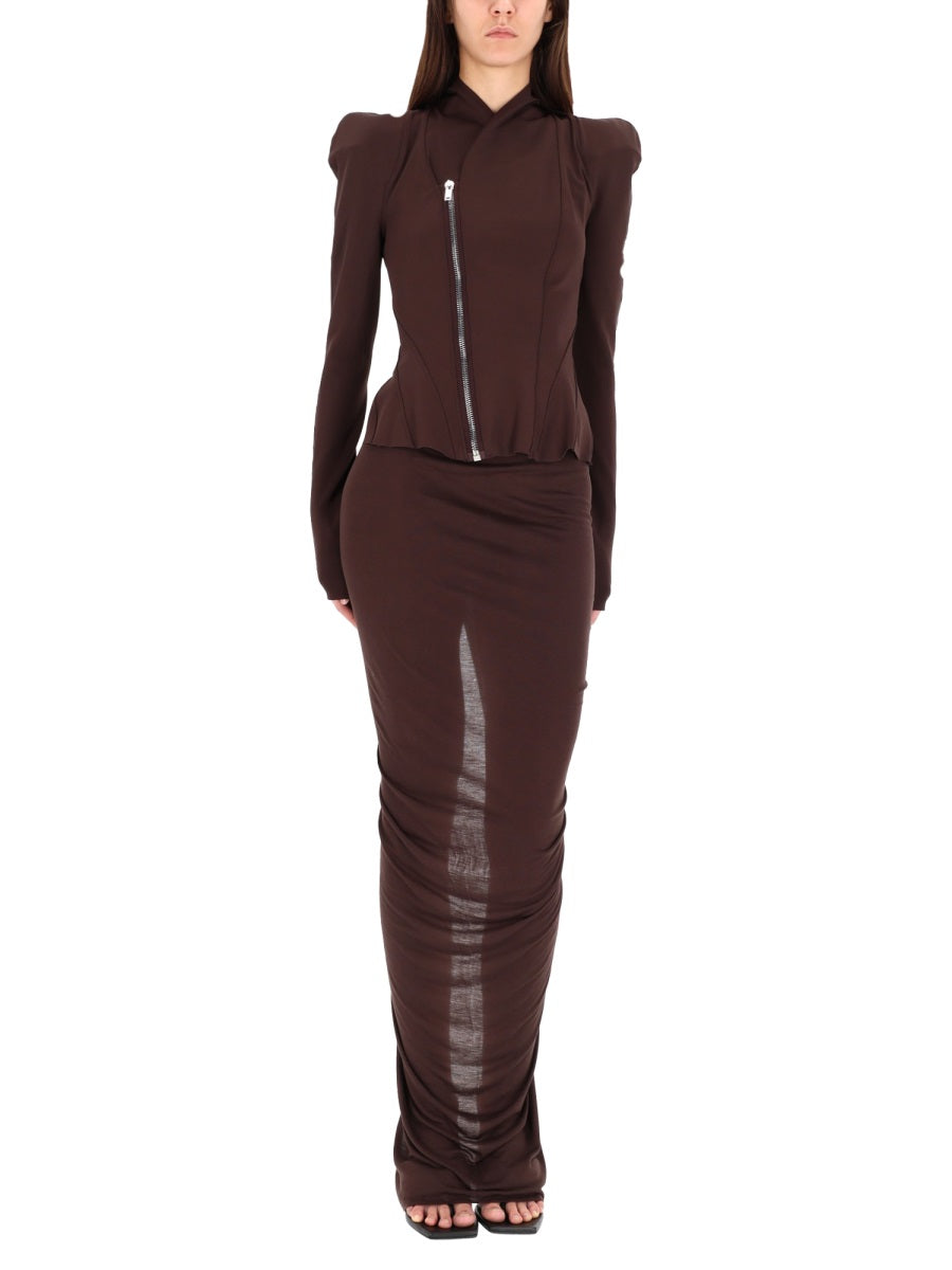 RICK OWENS LILIES Viscose Mini Skirt for Women - Fall/Winter 2025