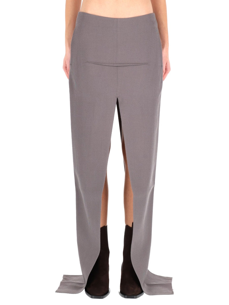 RICK OWENS Elegant Wool Mini Skirt for Women