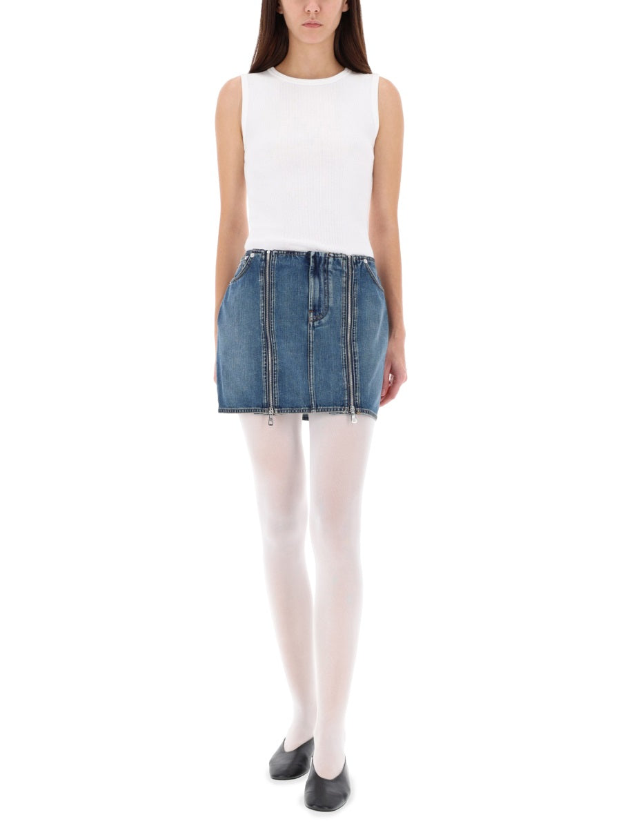 JEAN PAUL GAULTIER Stylish Denim Mini Skirt