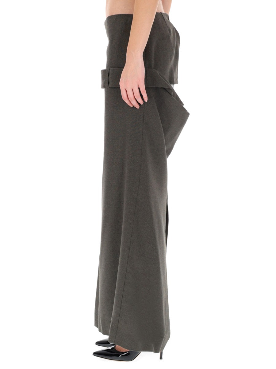 JEAN PAUL GAULTIER Deconstructed Skirt with Martingale Detail - Size 38