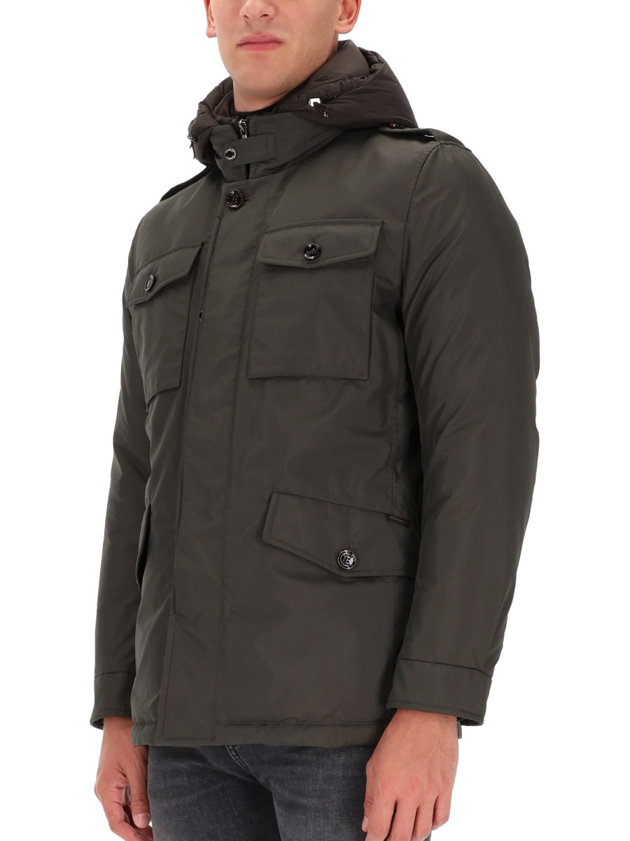 MOORER Classic Military Trench Coat for Men
