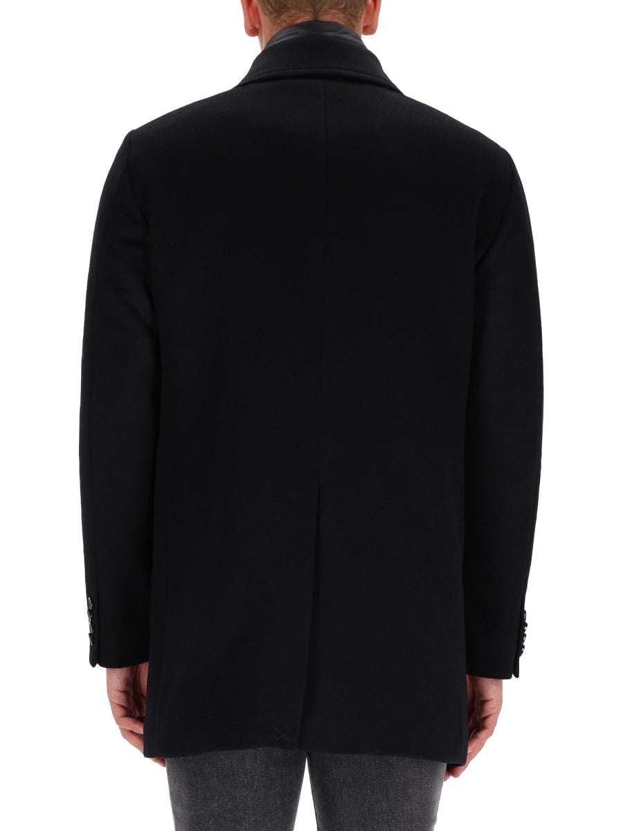 MOORER Elegant Wool-Cashmere Blend Trench Coat for Men