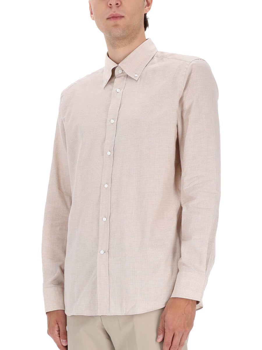 BOSS CAMEL Stylish Mini Shirt for Men - FW25 Collection