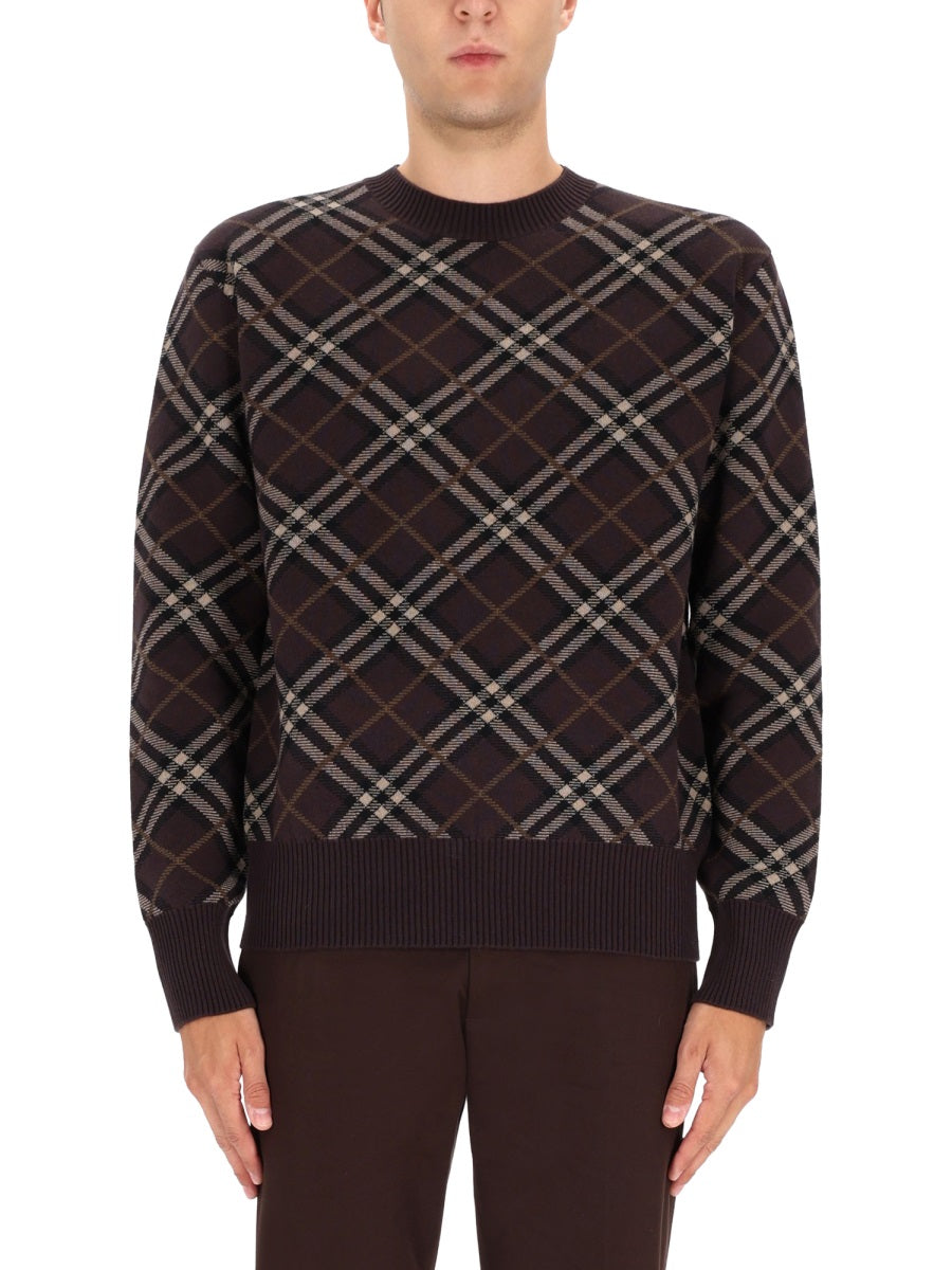 BURBERRY Premium Wool Cashmere Blend Sweater