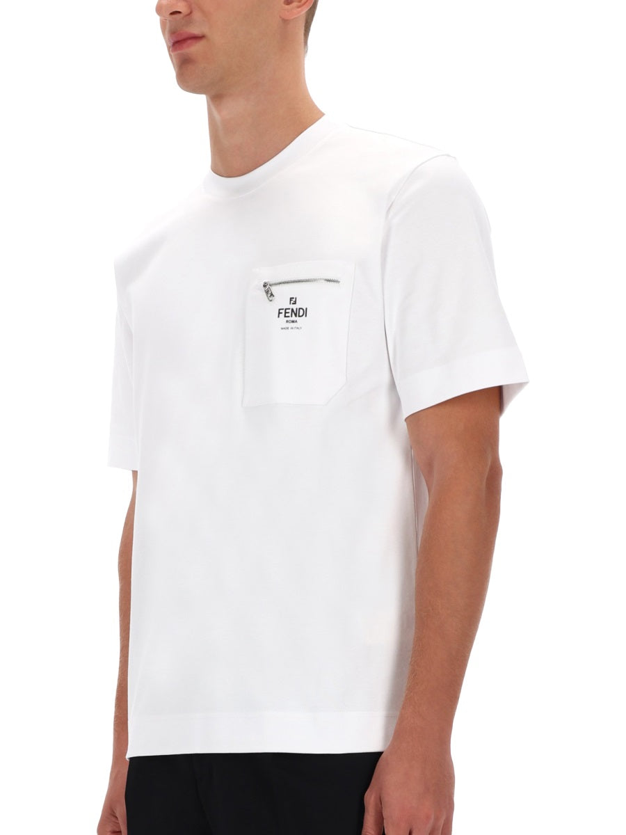 FENDI Cotton T-Shirt for Men - FW25 Edition