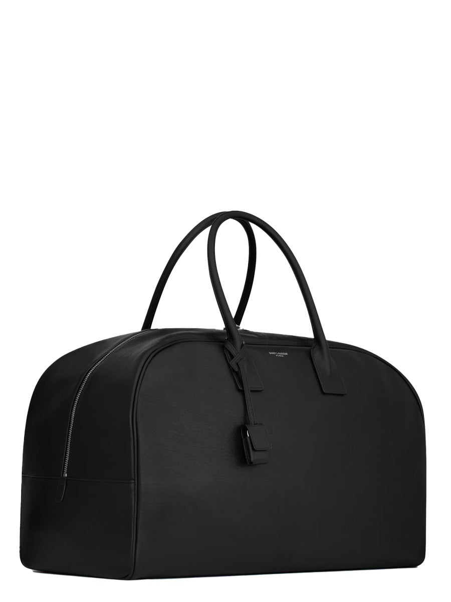 SAINT LAURENT Large Bowling Duffle Handbag