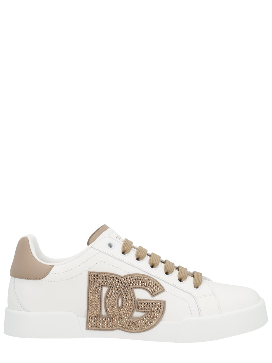 DOLCE & GABBANA Elegant Leather Sneakers for Women - FW25 Collection