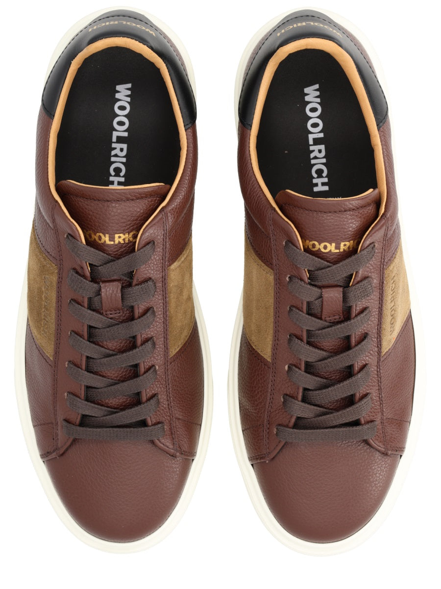 WOOLRICH Men's Premium Leather Sneakers