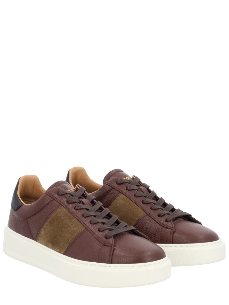 WOOLRICH Men's Premium Leather Sneakers