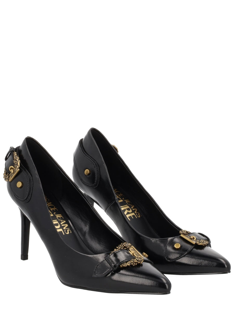 VERSACE JEANS COUTURE Elegant 85MM Heeled Footwear