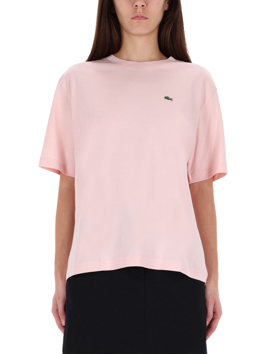 LACOSTE Cotton Logo T-Shirt - Size 36 FR