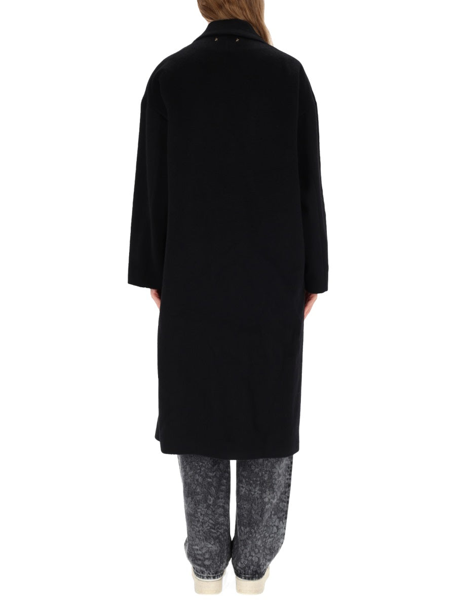 GOLDEN GOOSE Elegant Wool Blend Trench Coat for Women