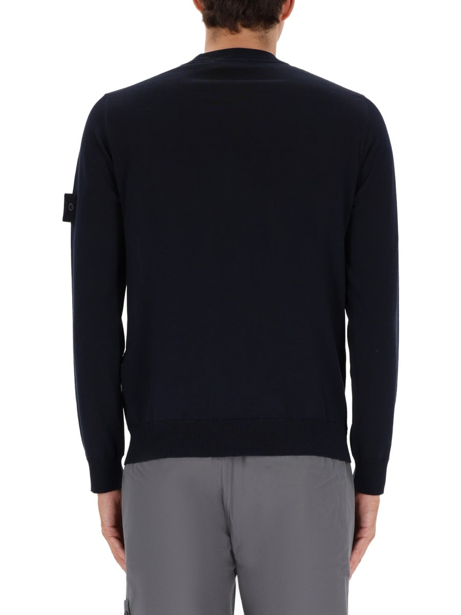 STONE ISLAND Elegant Virgin Wool Sweatshirt for Men - Fall/Winter 2025