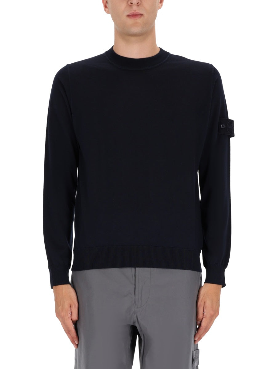 STONE ISLAND Elegant Virgin Wool Sweatshirt for Men - Fall/Winter 2025
