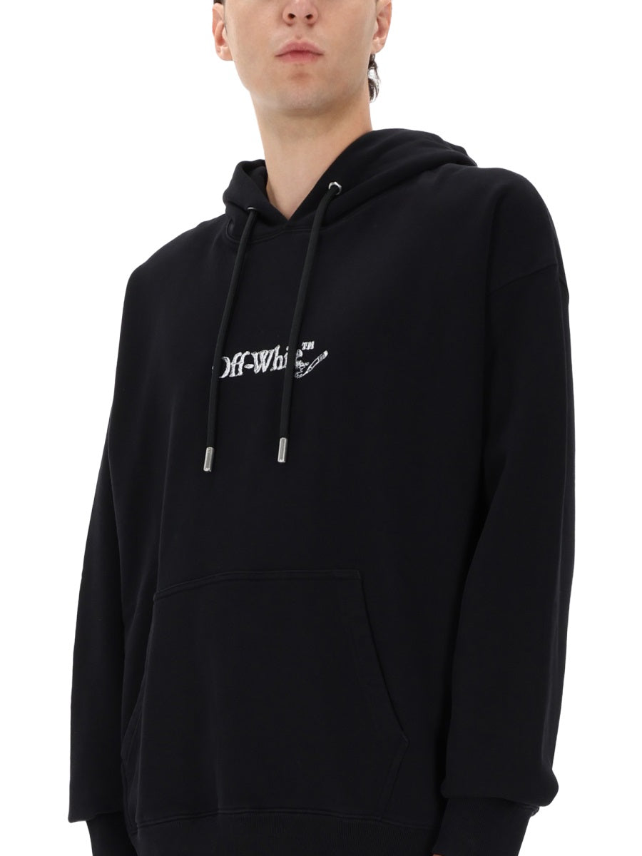 OFF-WHITE Essential Sweatshirt with Embroidered Detailing