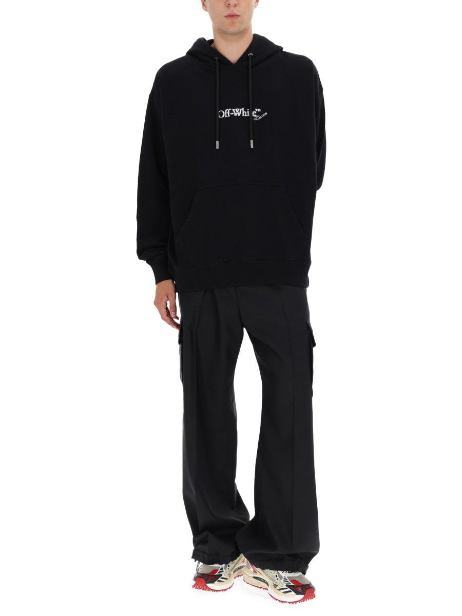OFF-WHITE Essential Sweatshirt with Embroidered Detailing