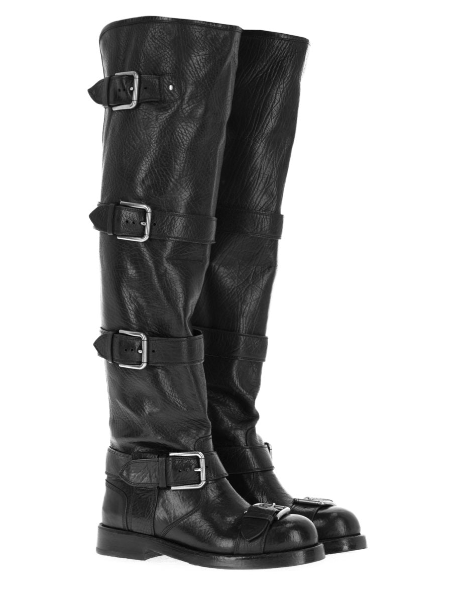 DOLCE & GABBANA Luxury Leather Women's Boots