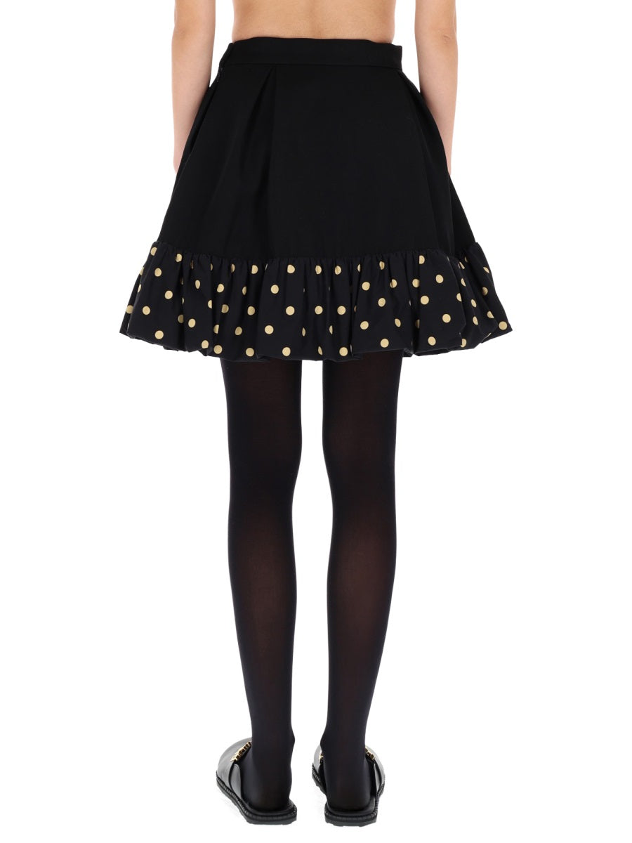 MOSCHINO Elegant Virgin Wool Blend Mini Skirt for Women