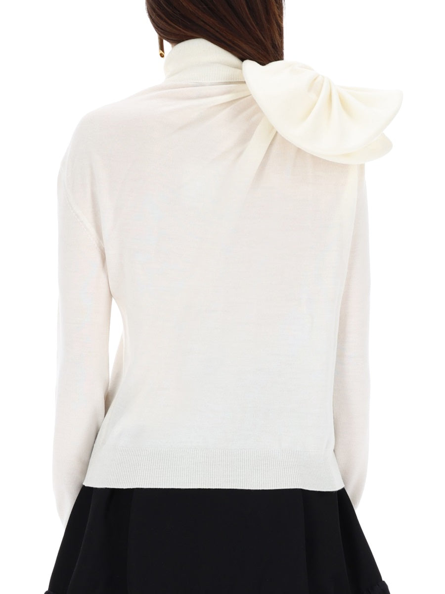 MOSCHINO Luxurious Virgin Wool Sweater for Women - FW25 Collection