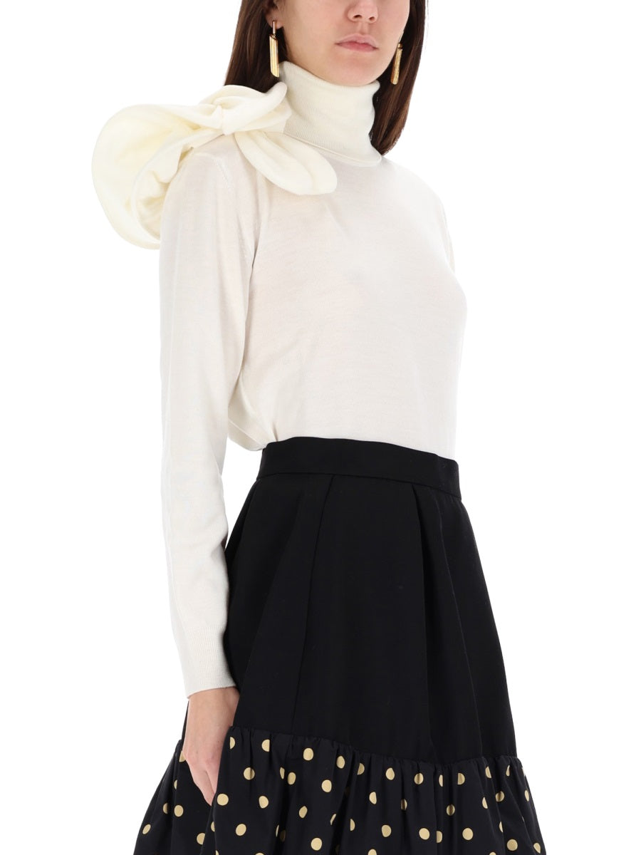 MOSCHINO Luxurious Virgin Wool Sweater for Women - FW25 Collection
