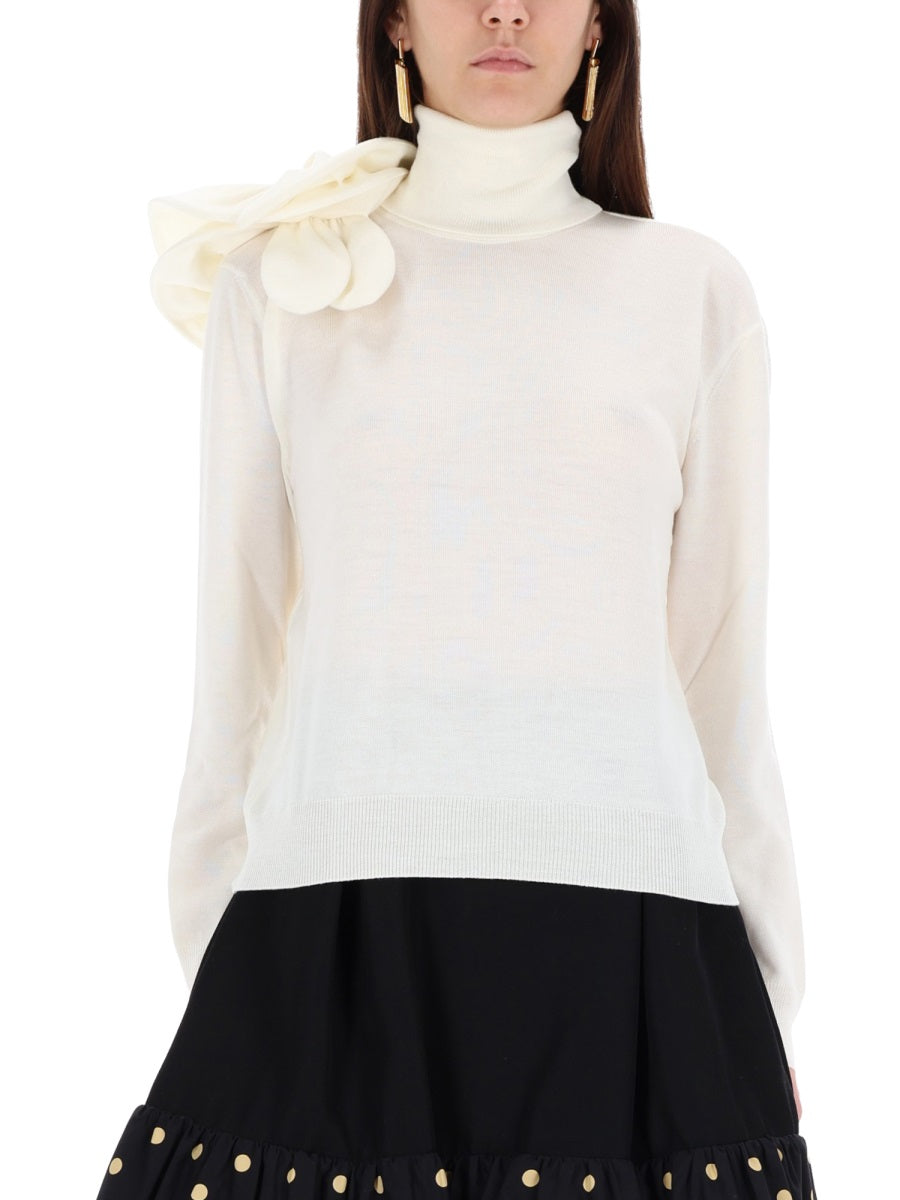 MOSCHINO Luxurious Virgin Wool Sweater for Women - FW25 Collection