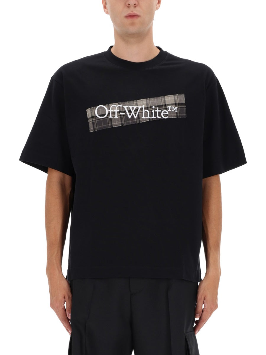 OFF-WHITE Embroidered T-Shirt for Men - FW25