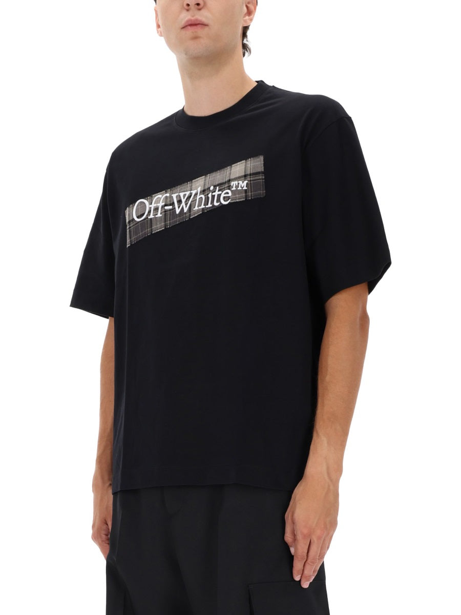 OFF-WHITE Embroidered T-Shirt for Men - FW25