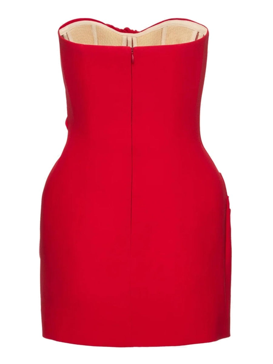 MAGDA BUTRYM Structured Corset Draped Mini Dress