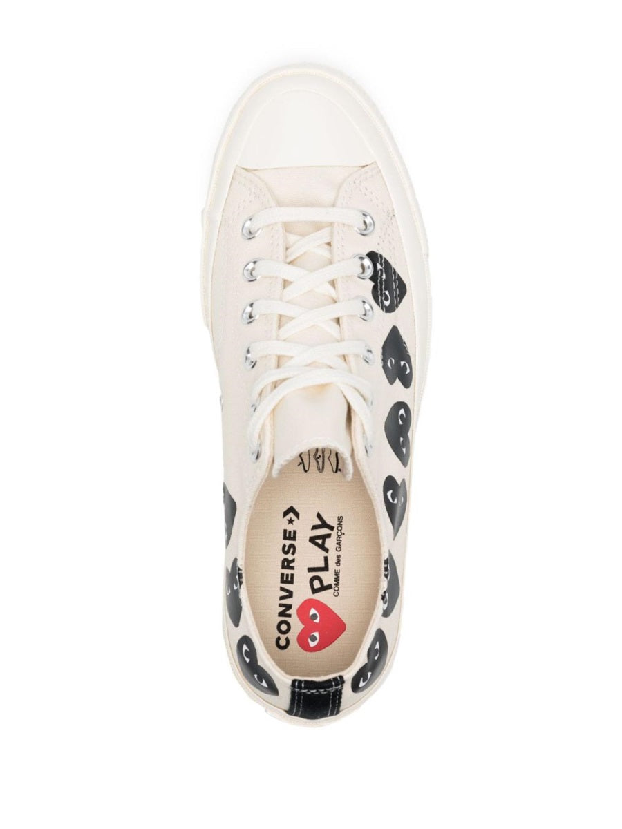 COMME DES GARCONS PLAY CONVERSE Classic Chuck 70 Multi Hearts Sneaker
