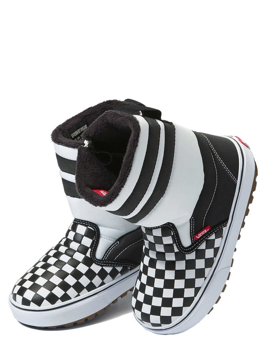 VANS Slip-On Checkerboard Snow Boots for Teens