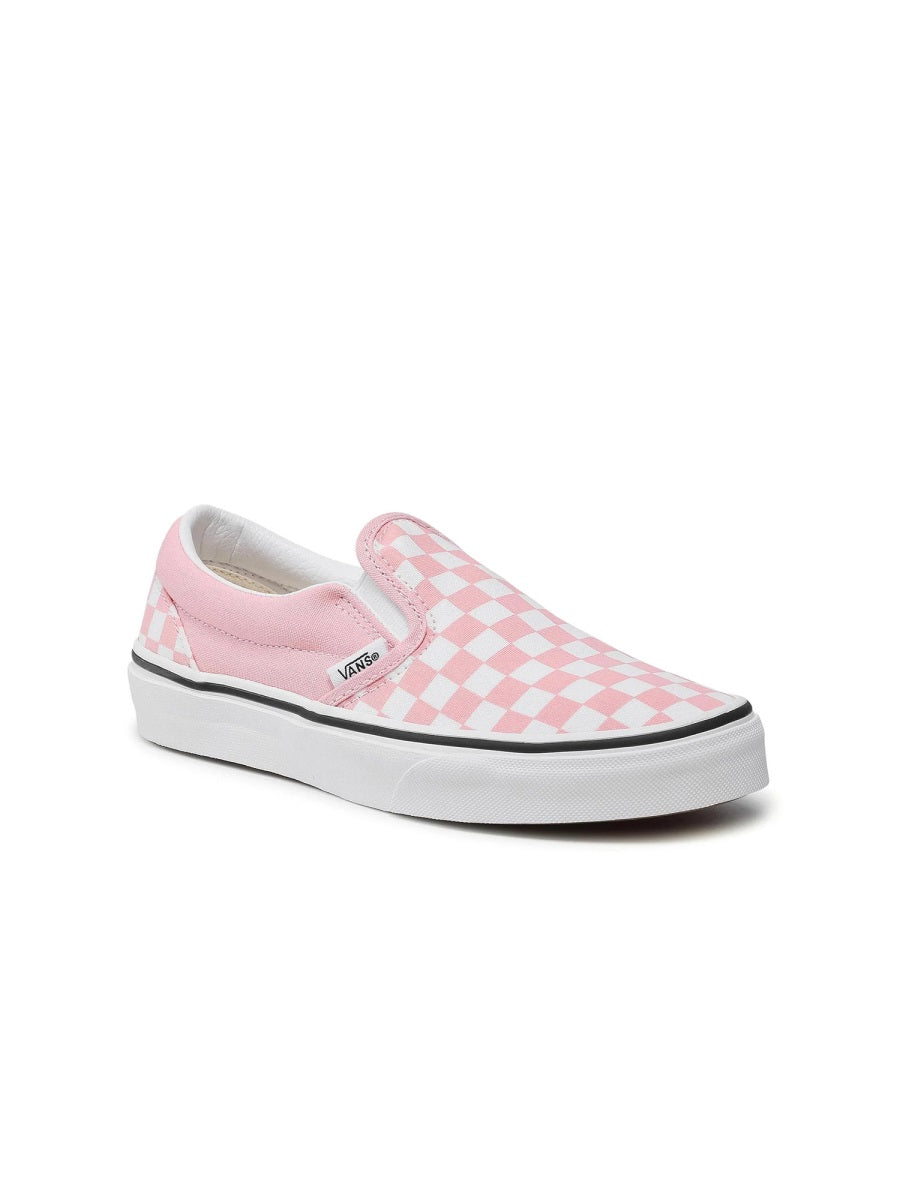 VANS Classic Slip-On Sneakers for Girls - Mini Checkerboard Style