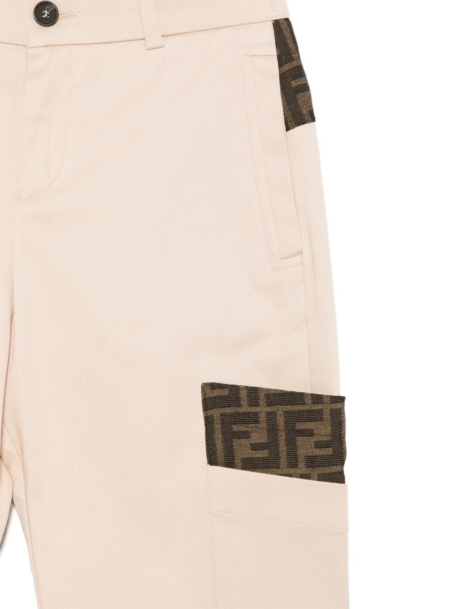 FENDI Unisex Kids Gabardine Trousers - FW25