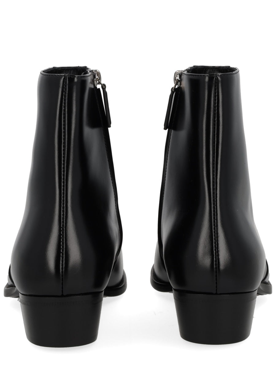 SAINT LAURENT Leather Roman Boots for Men