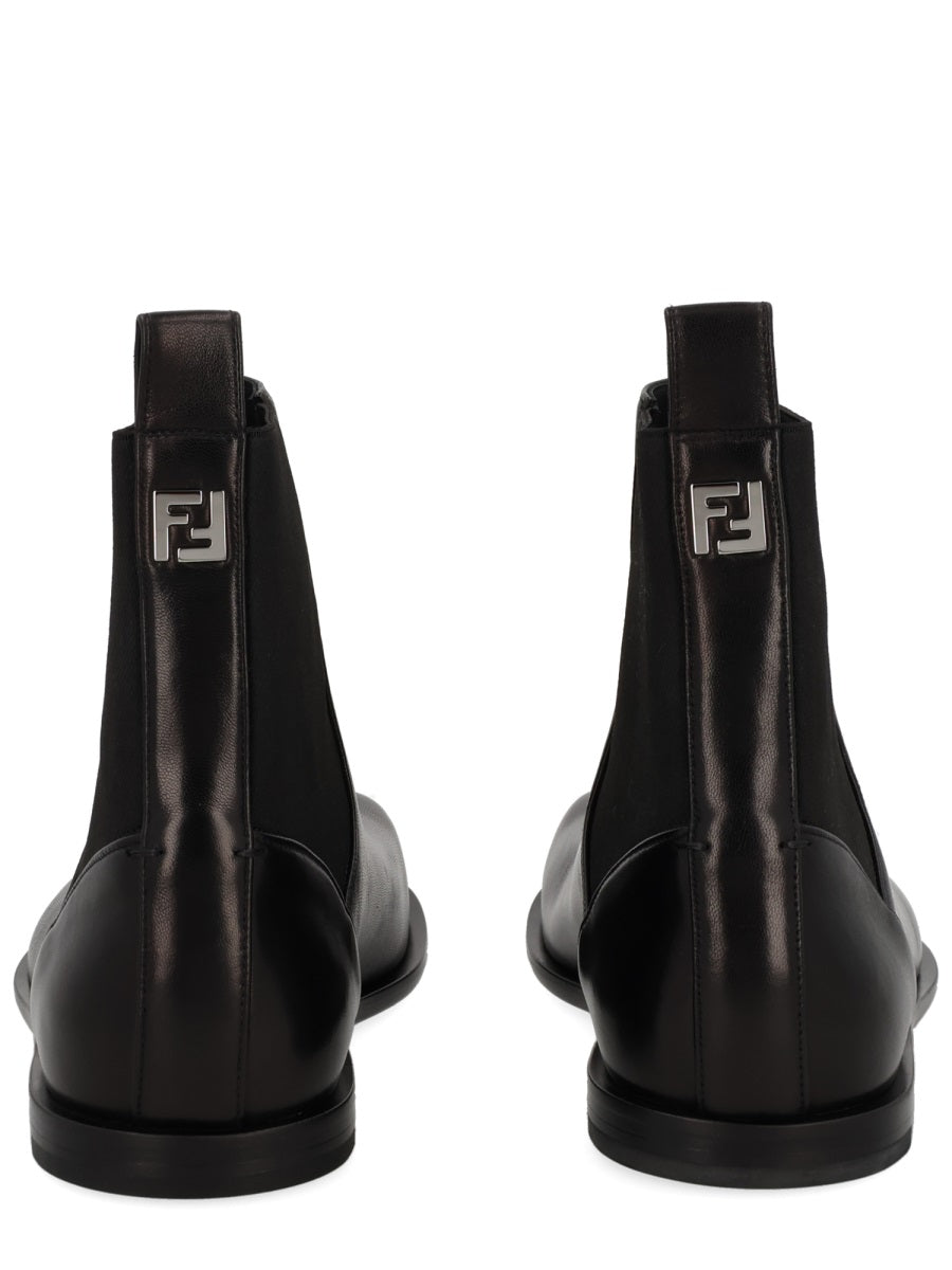 FENDI Elegant Leather Boots for Men - FW25 Collection