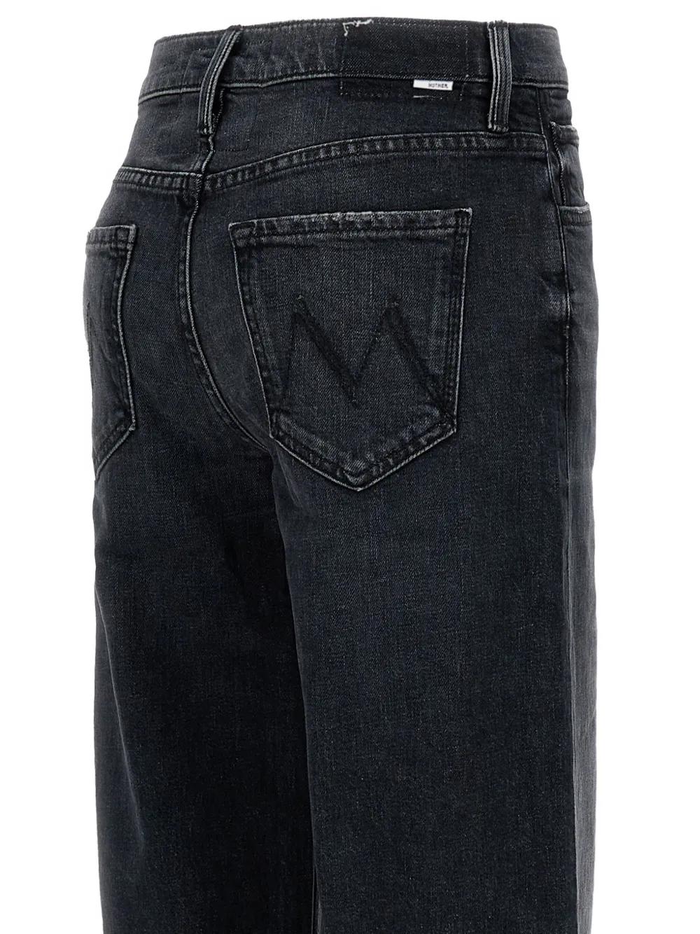 MOTHER High Waisted Wide-Leg Denim Pants